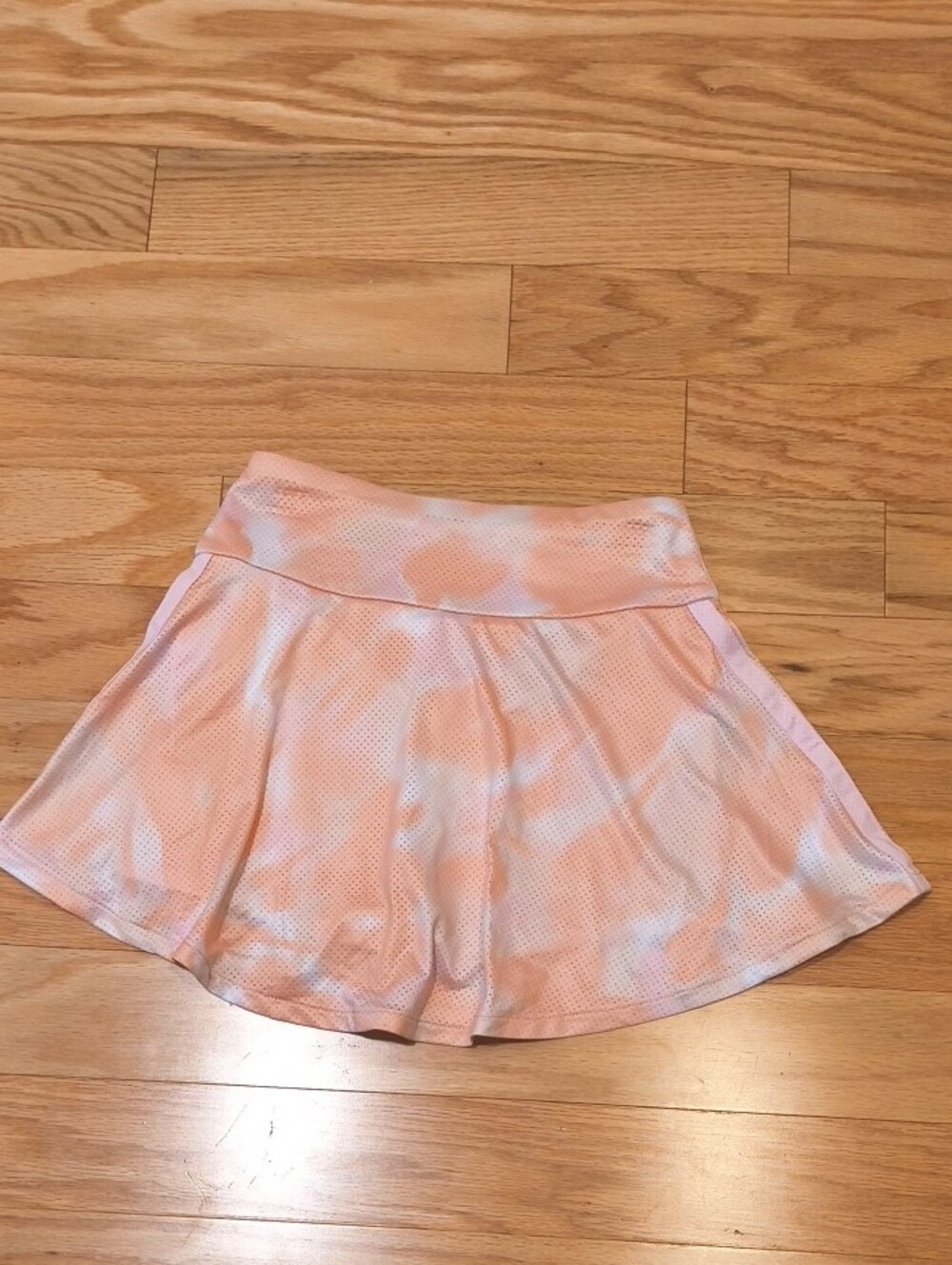 adidas Peach & Pink Tie-Dye Mesh Skort Size M 10/12 NWT - Picture 6 of 6